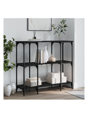 Sonata H Конзолна маса, черна, 102x35x90 см, инженерно дърво