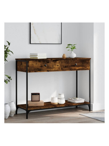 Sonata H Конзолна маса, опушен дъб, 100x34,5x75 см, инженерно дърво