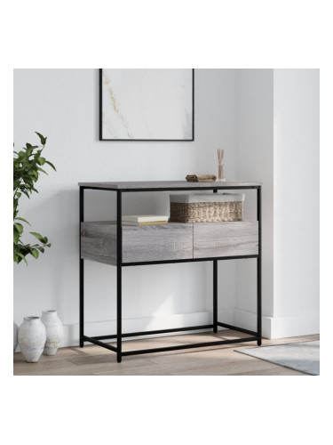 Sonata H Конзолна маса, сив сонома, 75x40x75 см, инженерно дърво