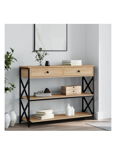 Sonata H Конзолна маса, дъб сонома, 100x28x75 см, инженерно дърво