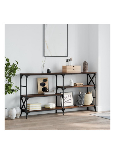 Sonata H Конзолна маса, кафяв дъб, 150x29x76,5 см, инженерно дърво