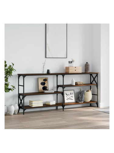 Sonata H Конзолна маса, кафяв дъб, 180x29x76,5 см, инженерно дърво