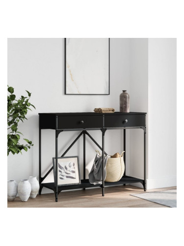 Sonata H Конзолна маса, черна, 100x39x78,5 см, инженерно дърво