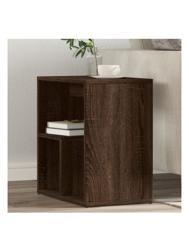 Sonata H Странични маси, 2 бр, кафяв дъб, 50x30x50 см, инеженерно дърво