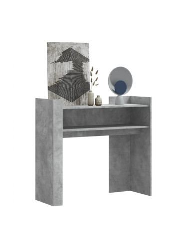 Sonata H Конзолна маса, бетонно сива, 100x35x90 см, инженерно дърво