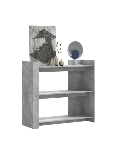 Sonata H Конзолна маса, бетонно сива, 100x35x90 см, инженерно дърво