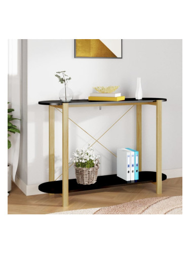 Sonata H Конзолна маса, черна, 110x38x75 см, инженерно дърво