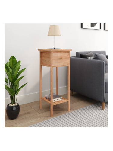 Sonata H Странична маса с чекмедже 25x25x60 см орехово дърво масив