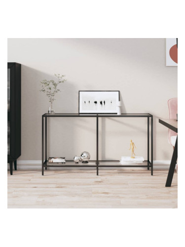 Sonata H Конзолна маса, прозрачна, 140x35x75,5 cм, закалено стъкло