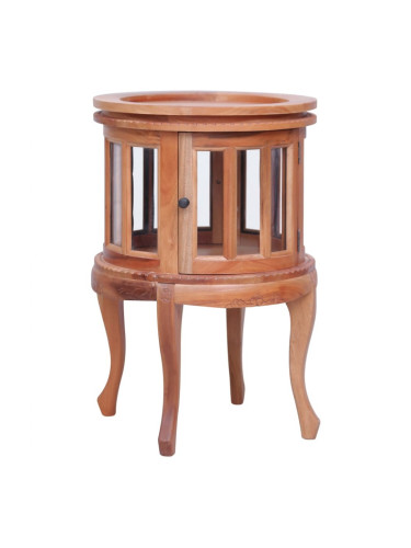 Sonata H Шкаф с витрина, естествен цвят, 50x50x76 см, махагон масив