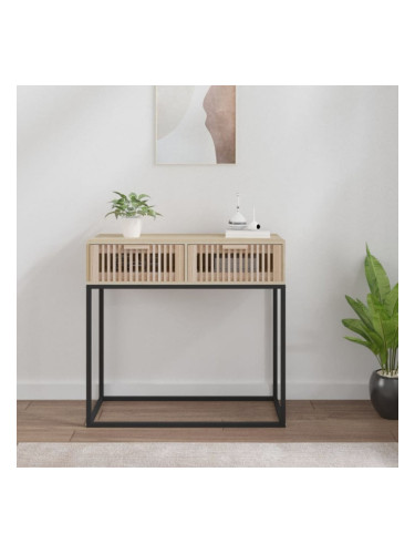 Sonata H Конзолна маса, 80x30x75 см, инженерно дърво и желязо