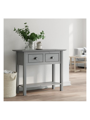 Sonata H Конзолна маса BODO сива 91x35x74 см бор масив