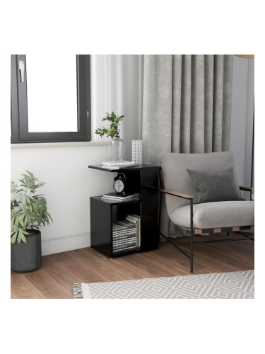 Sonata H Странична маса, черна, 36x30x56 см, инженерно дърво