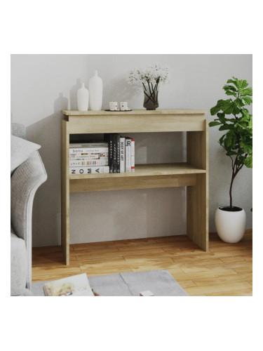 Sonata H Конзолна маса, дъб сонома, 80x30x80 см, инженерно дърво