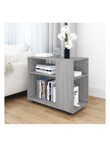 Sonata H Странична маса, сив сонома, 70x35x55 см, инженерна дървесина