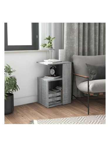 Sonata H Странична маса, сив сонома, 36x30x56 см, инженерна дървесина