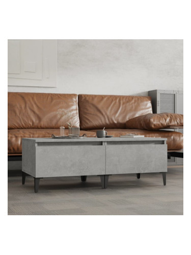 Sonata H Странични маси, 2 бр, бетонно сиво, 50x46x35см, инженерно дърво