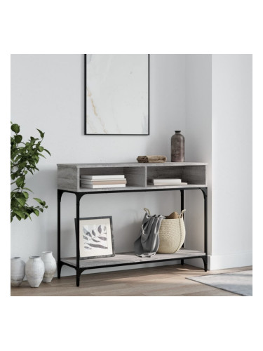 Sonata H Конзолна маса, сив сонома, 100x30,5x75 см, инженерно дърво