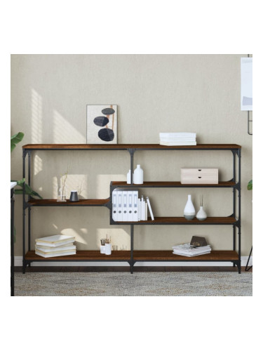 Sonata H Конзолна маса, кафяв дъб, 160x32x95 см, инженерно дърво