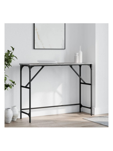 Sonata H Конзолна маса, сив сонома, 100x32x75 см, инженерно дърво