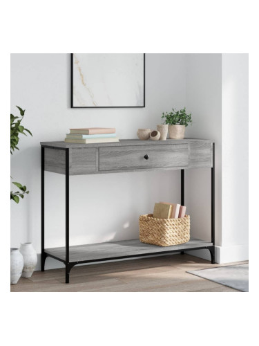 Sonata H Конзолна маса, сив сонома, 100x34,5x75 см, инженерно дърво