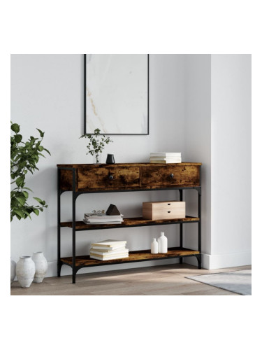 Sonata H Конзолна маса, опушен дъб, 100x25x75 см, инженерно дърво