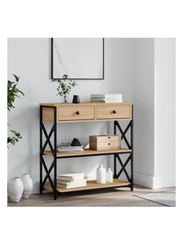 Sonata H Конзолна маса, дъб сонома, 75x28x75 см, инженерно дърво