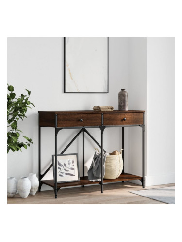 Sonata H Конзолна маса, кафяв дъб, 100x39x78,5 см, инженерно дърво