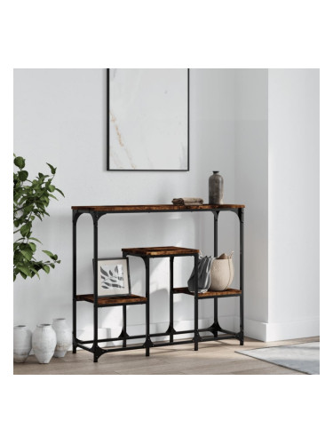 Sonata H Конзолна маса, опушен дъб, 89,5x28x76 см, инженерно дърво