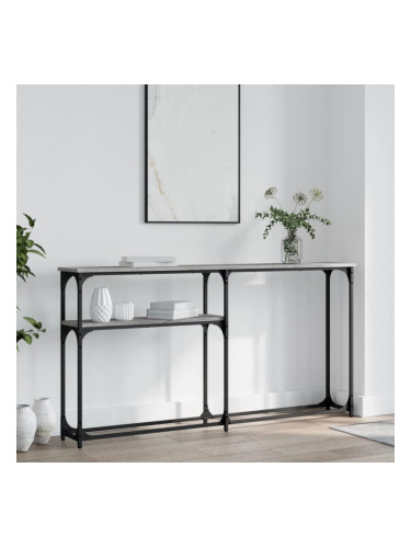 Sonata H Конзолна маса, сив сонома, 145x22,5x75 см, инженерно дърво