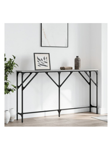 Sonata H Конзолна маса, сив сонома, 140x23x75 см, инженерно дърво