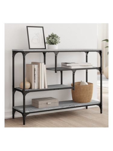 Sonata H Конзолна маса, сив сонома, 100x30x75 см, инженерно дърво