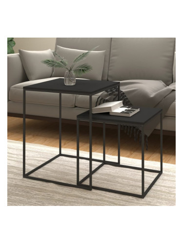 Sonata H Комплект маси за кафе, 2 бр, инженерно дърво и метал