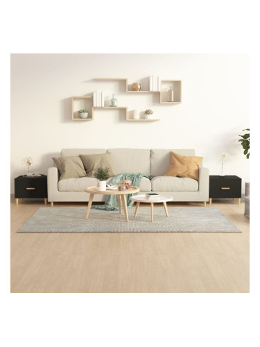 Sonata H Кафе маси, 2 бр, черни, 50x50x40 см, инженерно дърво