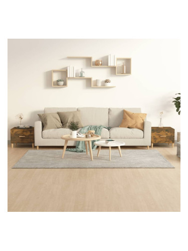 Sonata H Кафе маси, 2 бр, опушен дъб, 50x50x40 см, инженерно дърво