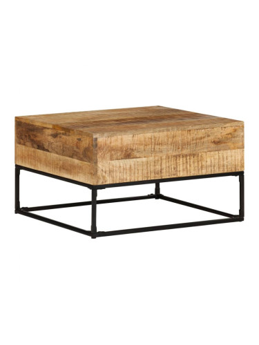 Sonata H Маса за кафе, 68x68x41 см, грубо мангово дърво