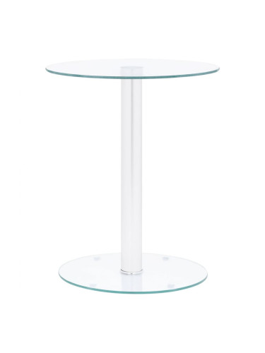 Sonata H Кафе маса, прозрачна, 40 cм, закалено стъкло