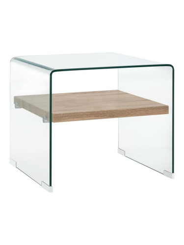 Sonata H Маса за кафе, прозрачна, 50x50x45 см, закалено стъкло