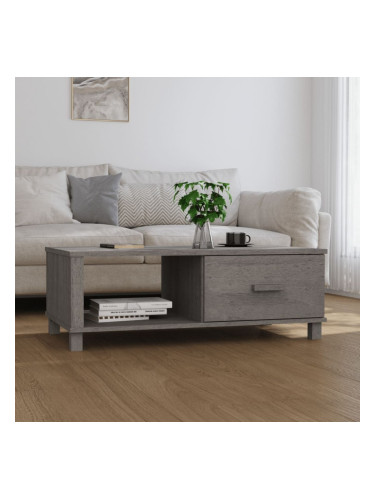 Sonata H Кафе маса HAMAR светлосива 100x55x35 см борово дърво масив