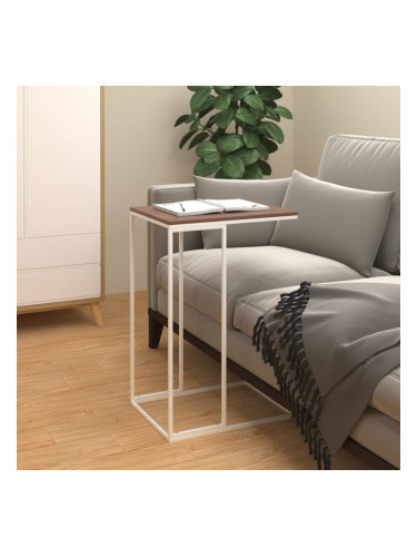 Sonata H Странична маса, бяла, 40x30x59 см, инженерна дървесина