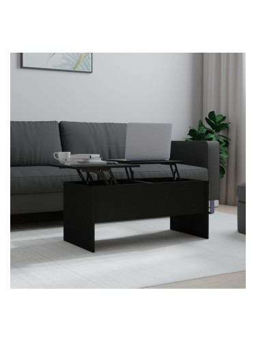 Sonata H Маса за кафе, черна, 102x50,5x46,5 см, инженерно дърво