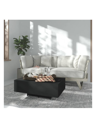 Sonata H Маса за кафе, черна, 85x55x31 см, инженерно дърво