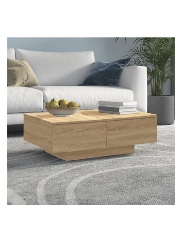 Sonata H Маса за кафе, дъб сонома, 90x60x31 см, инженерно дърво