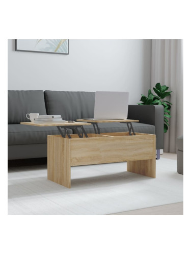 Sonata H Кафе маса, дъб сонома, 102x50,5x46,5 см, инженерно дърво