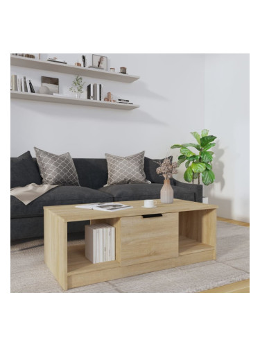 Sonata H Кафе маса, дъб сонома, 102x50x36 см, инженерно дърво