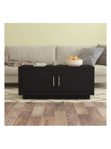 Sonata H Маса за кафе, черна, 102x50x45 см, инженерно дърво