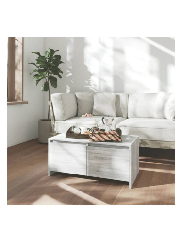 Sonata H Кафе маса, сив сонома, 90x50x41,5 см, инженерно дърво