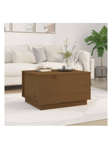 Sonata H Кафе маса, меденокафява, 60x50x35 см, борово дърво масив