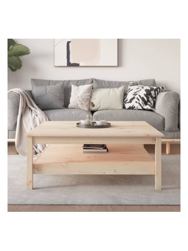 Sonata H Кафе маса, 100x100x40 см, борово дърво масив