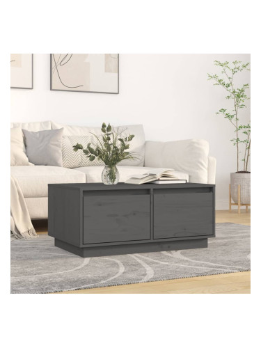 Sonata H Кафе маса, сива, 80x50x35 см, бор масив